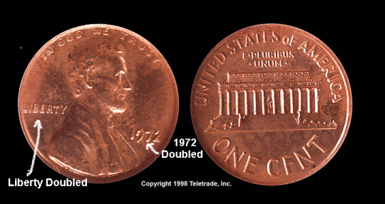 1972 Double-die Cent